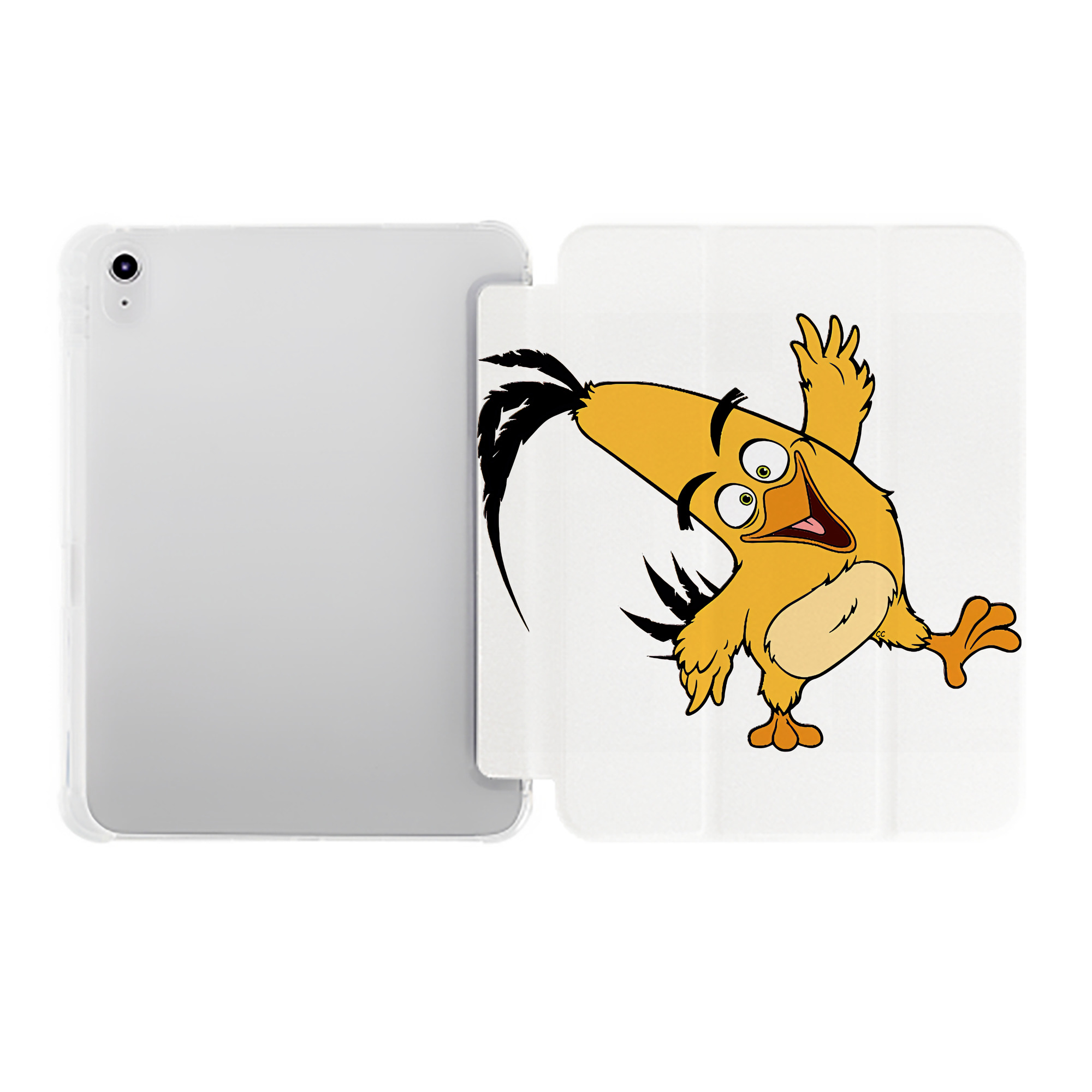 （画像用） Angry Birds アングリーバード IPad ケース ペン収納付き 三つ折りスタンド PUレザー×シリコン 対応機種9.5/10.5/10.9インチ